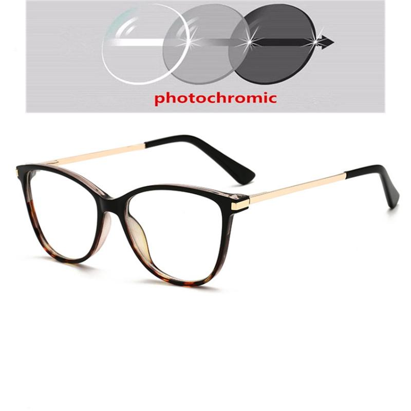 Anti Blue Light Cat Eye Myopia Glasses Women Brand Designer Spring Leg Prescription Spectacles Frame Diopter 0 -0.5 -0.75 To -6