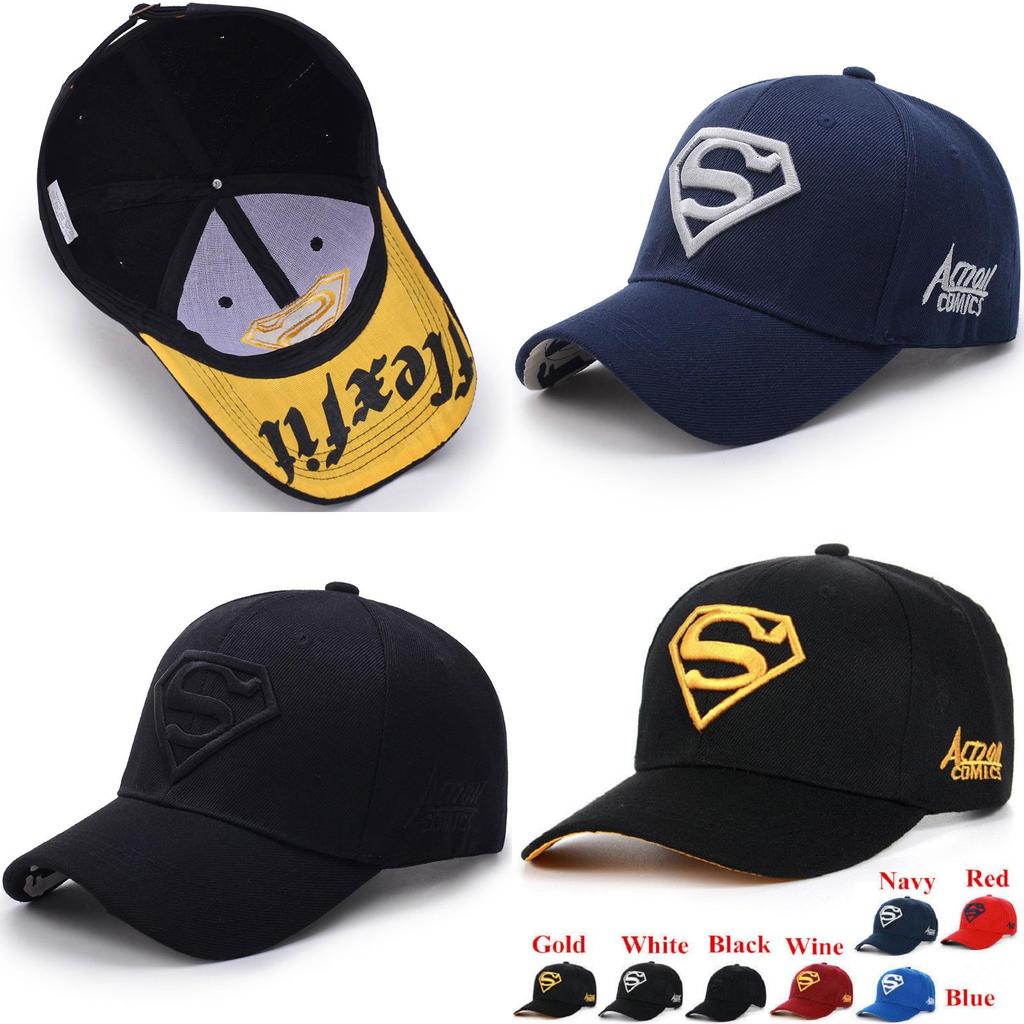 Luxurious Super Hero Cap Superman Snapback Embroidery Hat Unisex Steampunk Design