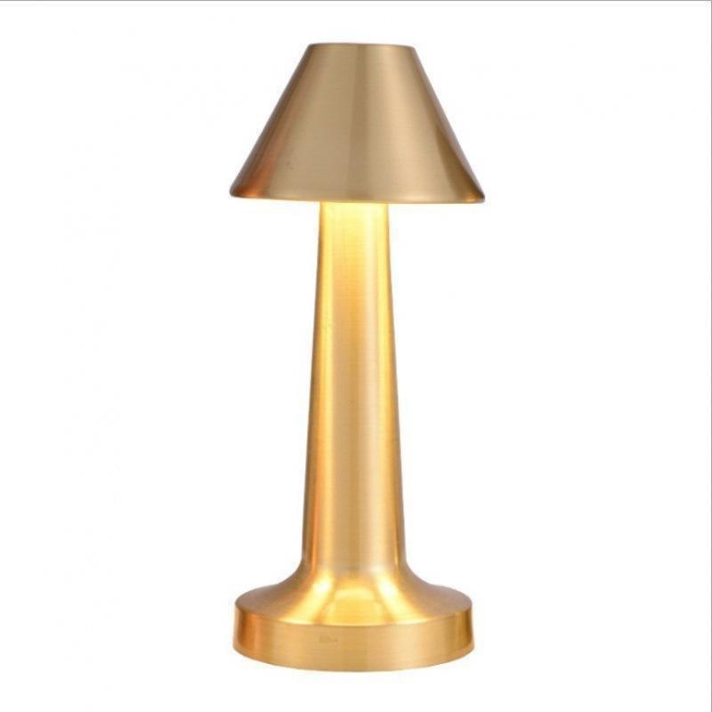 Rechargeable Table Lamp Metal Touch Decor for Bar Coffee Table Restaurant Decoration Light Desk LED Night Lights Bedroom