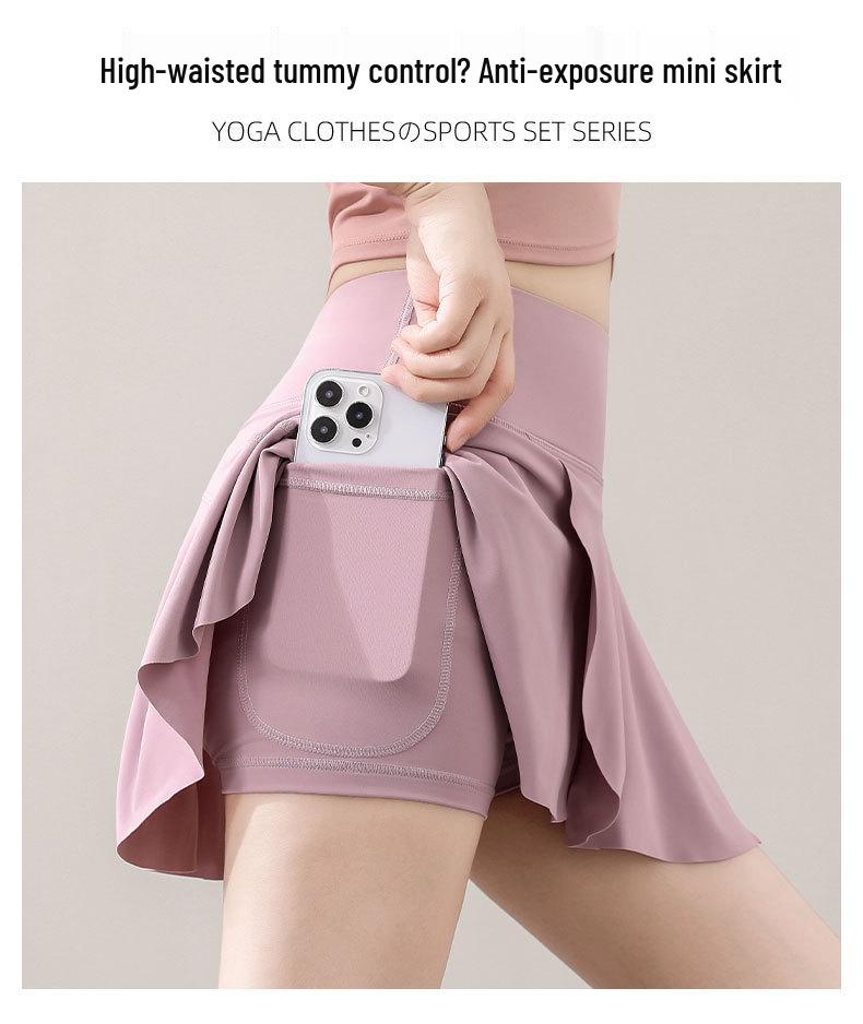 2025 Women's Petite Summer Sportswear Set: Tennis, Badminton, Yoga Fashion with Skirt