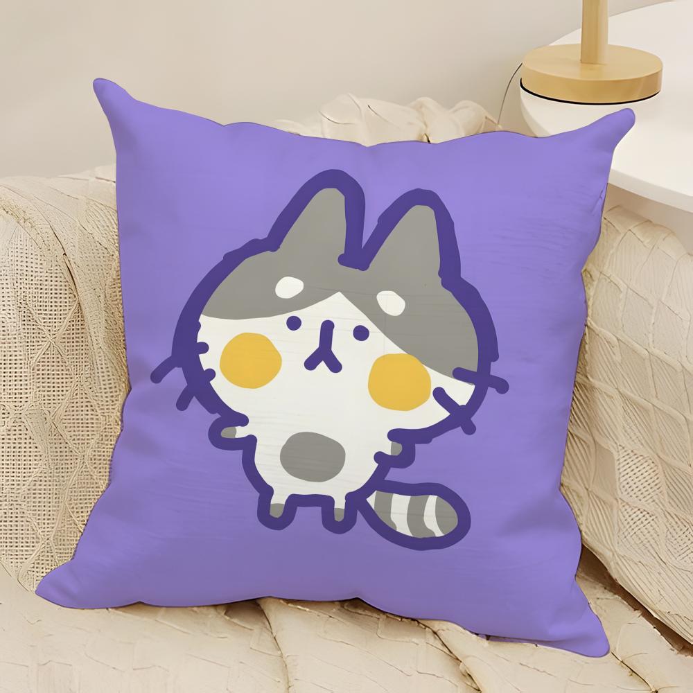 fashing Cartoon Colorful Animal Patterns Pillow Case Natural Linen Double-Sided Printing Sofa Home Decor Cushion Cover