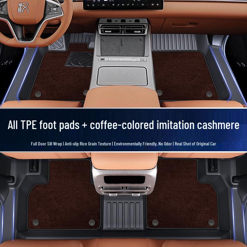 Yongjue TPE Floor Mats for BYD Han L - Full Coverage Car & Door Sill Accessories