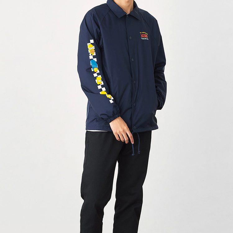 Vans Jackets Men's Navy Blue Lapel Moderate VN0002MUZZZ