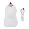 Silicone Colorful Cute Animal USB Charging LED Night Light Lamp for Bedroom BedsideWhite