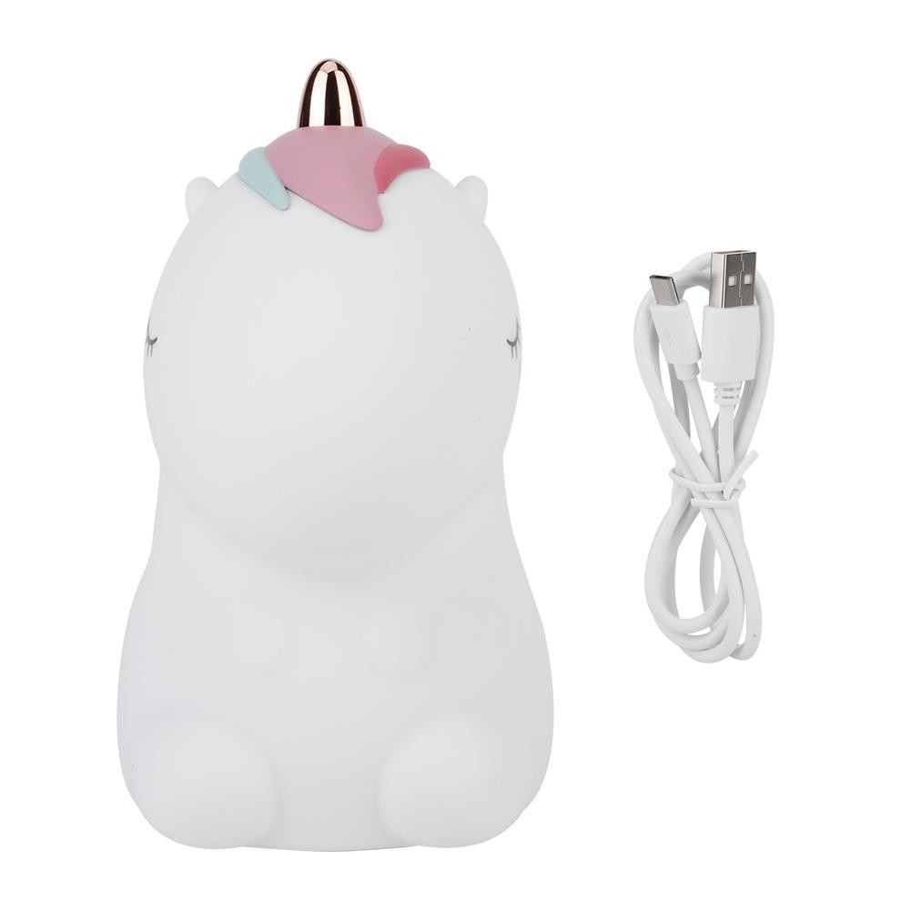 

Silicone Colorful Cute Animal USB Charging LED Night Light Lamp for Bedroom Bedside
