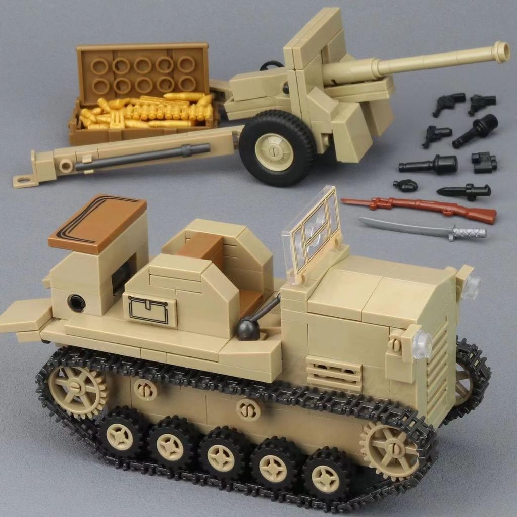 WWII Military Japanese Army 89 92 Track Battle Tank Heavy Armored Vehicle Truck Weapons Building Blocks Bricks Model Toys Gift