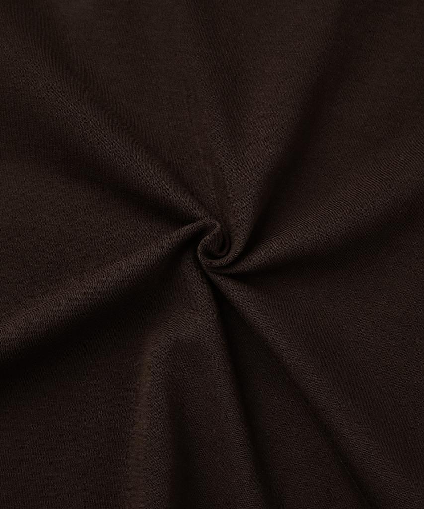 OUTSTANDING Turtleneck Long Sleeve Tee_Brown