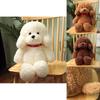 Cozy Teddy Dog Stuffed Animal Sweet Sitting Puppy Plush Toy For Comfort And Sleep