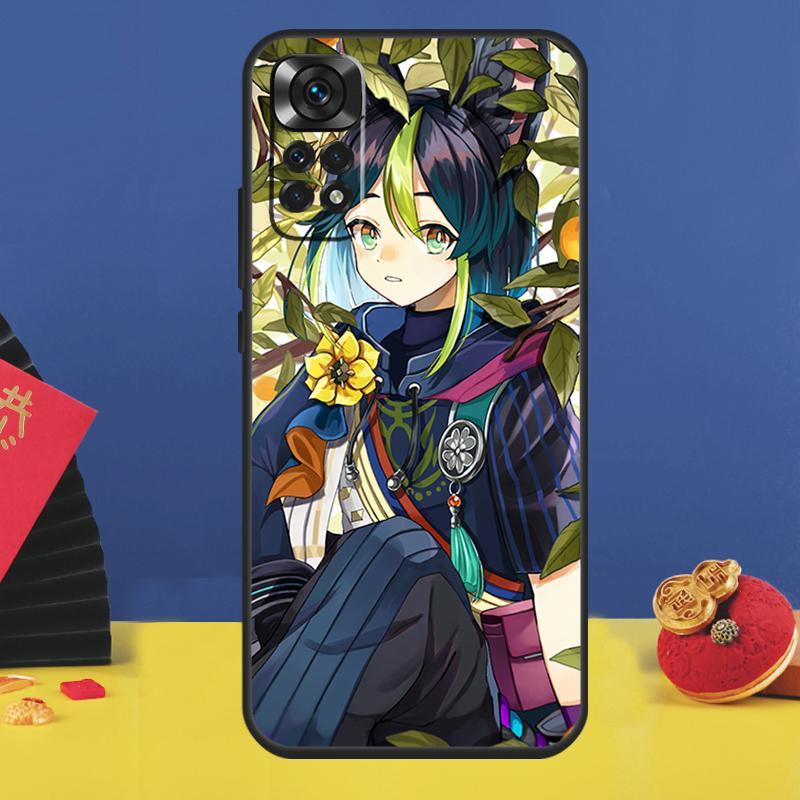 

Чехол для телефона Genshin Impact Тигнари для Xiaomi Redmi Note 14 Pro 13 11 9 10 12 15 Pro Plus 10C 12C 13C 14C 15C Redmi 10