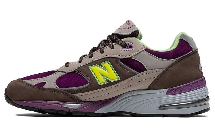 991 Stray Rats x 991 Wmns New Balance Сделано в Англии Фиолетовый Зеленый Женская W991SRG 36.5