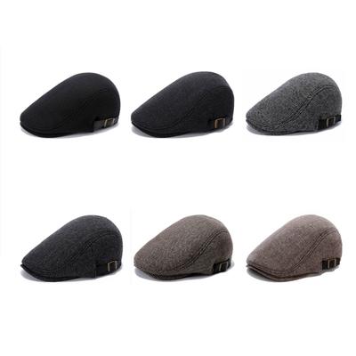 Newsboy Hats for Men Wool Blends Flat Cap Adjustable Ivy Driving Gatsby Hat