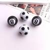 Acrylic Black 8 Ball Pendant Keychain for Bags & DIY Ornaments