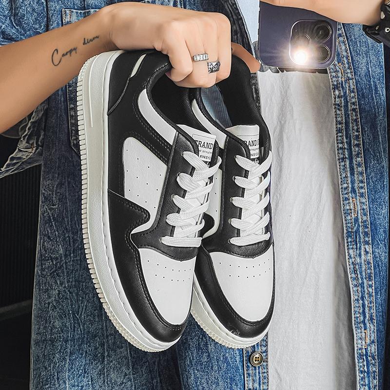 New Fashionable Men's Casual Sports Shoes Outdoor Sports Thick-Soled Shoes Breathable Lightweight White Running Tennis Shoes