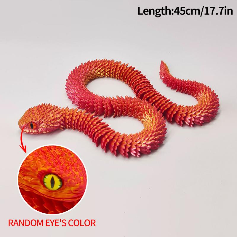 3D Printed Snake Dragon 3d Printed Figures New Year Decoration Traditional Table Ornament 3d Toys Gifts for New Year 2025