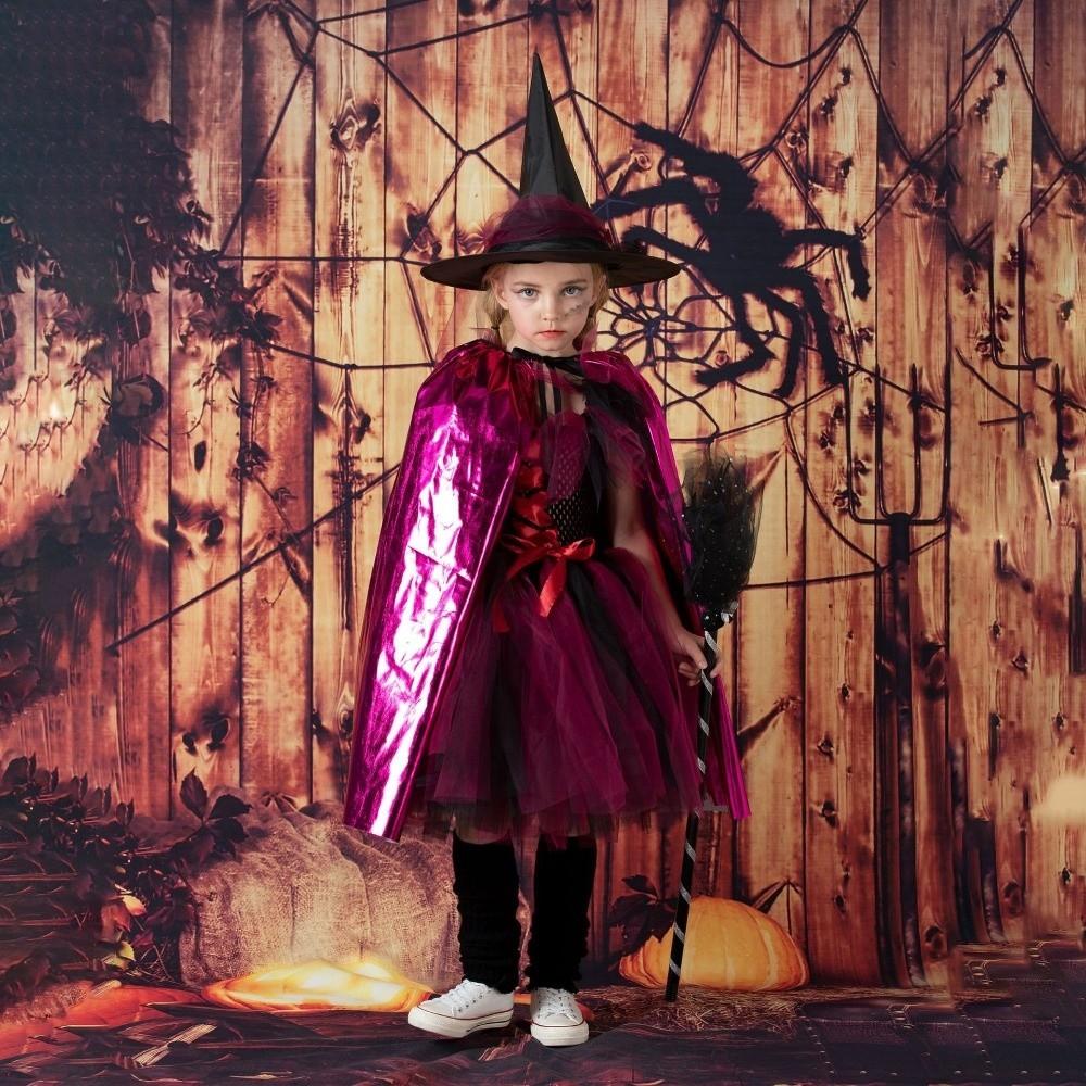Mehrzweck-Sensenmann-Umhang Nachtclub-Bar-Kleid Hexengewänder Punk Halloween Kinderumhang Zauberer
