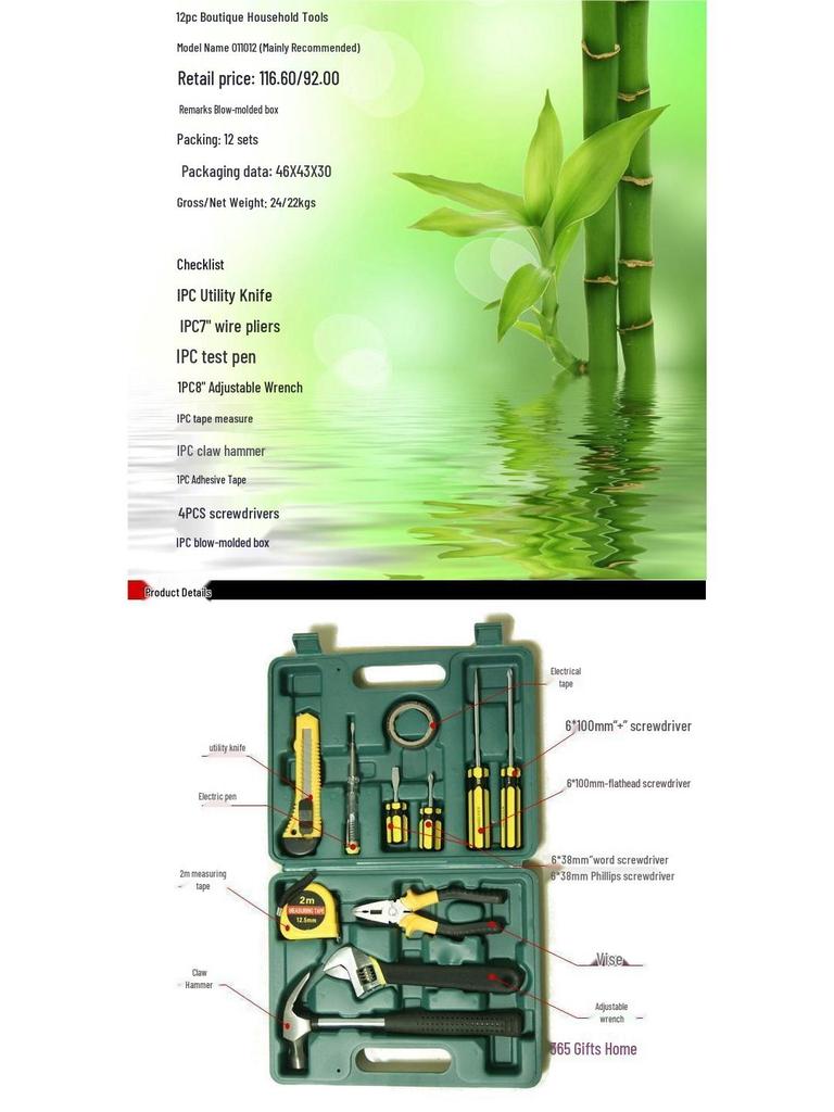 Multifunctional Emergency Repair Tool Kit for Home and Car