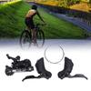 Rear Derailleur Set 2x11 Speed Aluminum Alloy Cycle Rear Derailleur with Brake Lever for Road Cycling