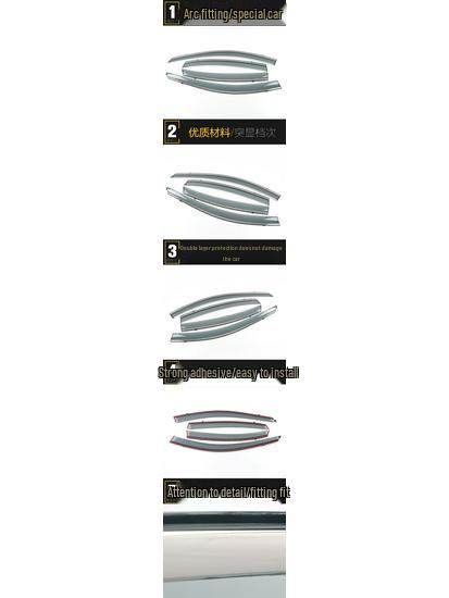Southeast Lingzhi V5 3D Stainless Steel Rain Shield Trim and Deflector Accessory.