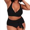 Women  Swimsuit High Waist Leopard Printing Split Swimsuit