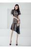 YUANYUAN Party Club Cocktail Summer Tight Short Glue Midi Mini Cabaret Sizes Women's Dress, Dress, Cache-Coeur Dress, Dress, Lace, Shirley, Sheer,