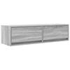 TV Cabinet 100 X 31 X 25.5 Cm Sonoma Grey Engineered Wood