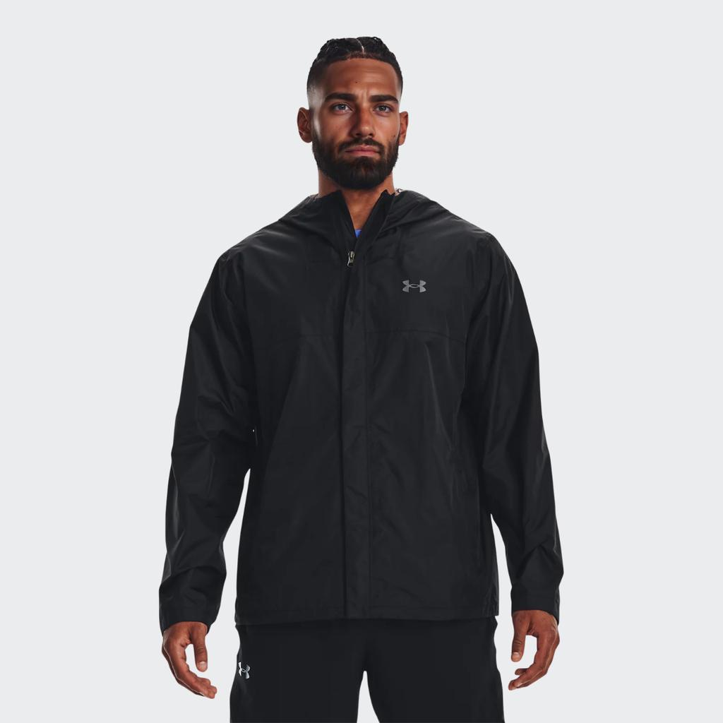 Under Armour Chaqueta con capucha Cloudstrike 2.0 Sólida Deportiva Casual para Hombre Ropa Exterior Negra 1374644-001