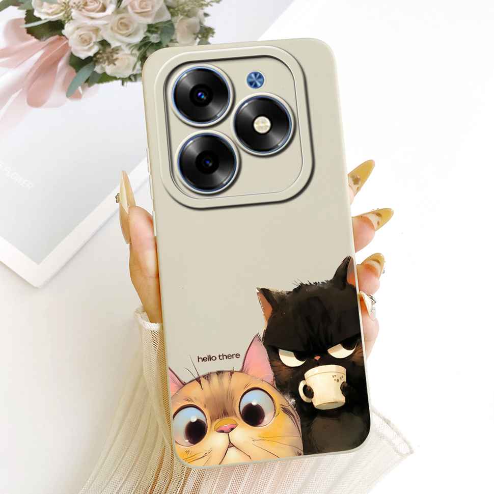 For Itel S23 Plus 4G Case Simple Style Sunset Soft Silicone Back Cover For ITEL S23 Plus 4G Phone Cases Fundas