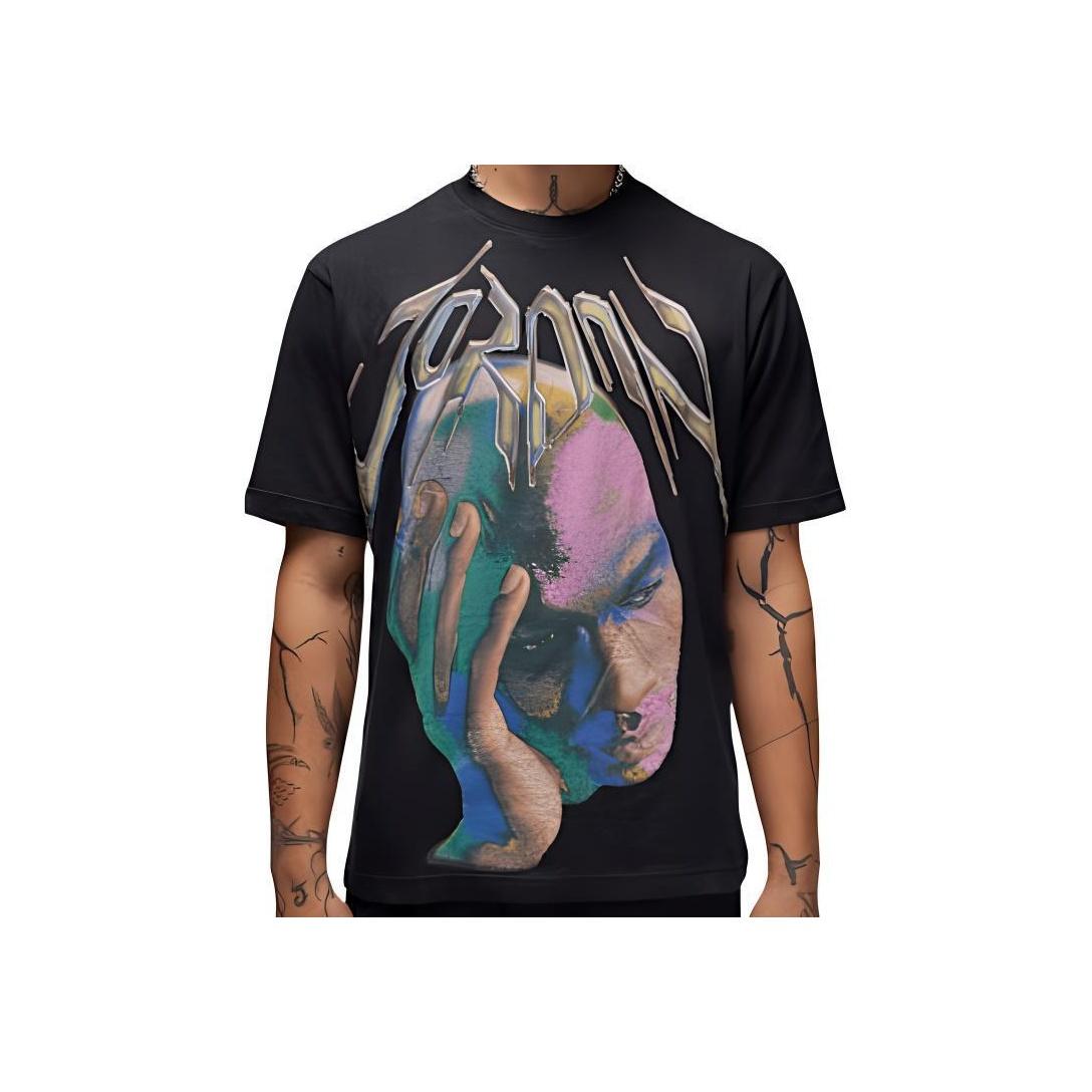 

Jordan Crew Neck Casual Comfortable Short Sleeve T-Shirt Men Tops Black White HJ2348-010 L