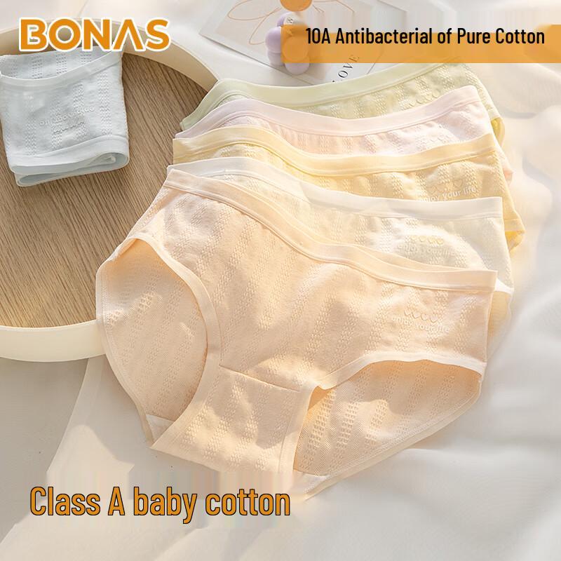 

Baonasi Women s 5-Pack Antibacterial Cotton Seamless Briefs XL