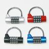 U-Shaped Zinc Alloy 4-Digit Combination Padlock for Luggage, Gym, Office