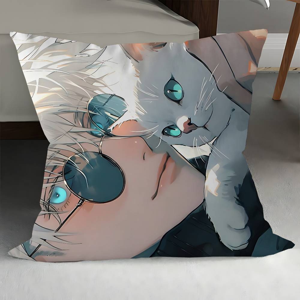 

Аниме Годжо С-Сатору Наволочка 30x50 Полиэстер Подушки для дивана Декоративные накидные подушки Домашний декор Наволочка 12x12Inch
