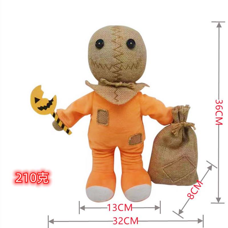 2 Styles New Trick R Treat Sam Plush Doll Of Halloween The Great Autumn Spirit Figure Plush Toys Kid Birthday Gift Room Decor
