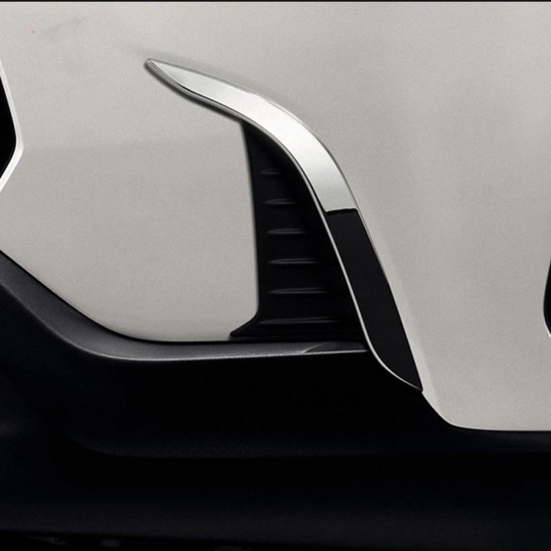 For Toyota Corolla Cross -2024 ABS chrome front Rear bumper Fog Light Lamp cover Foglight Decoration Cover Accessories