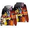 Five Nights At Freddy's Huvtröja Tröja Anime Tryckt Cool TEcknad Pullover med Huva Unisex