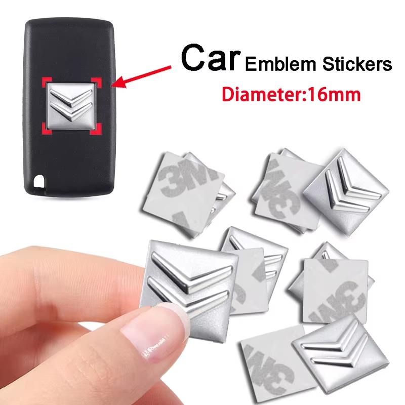 5/10Pcs Aluminium Metal Car Key Badge Stickers For Citroen C1 DS3 C2 C3 Vts C4 Saxo C4L C5 C6 C8 Xsara C3-XR Picasso Berlingo