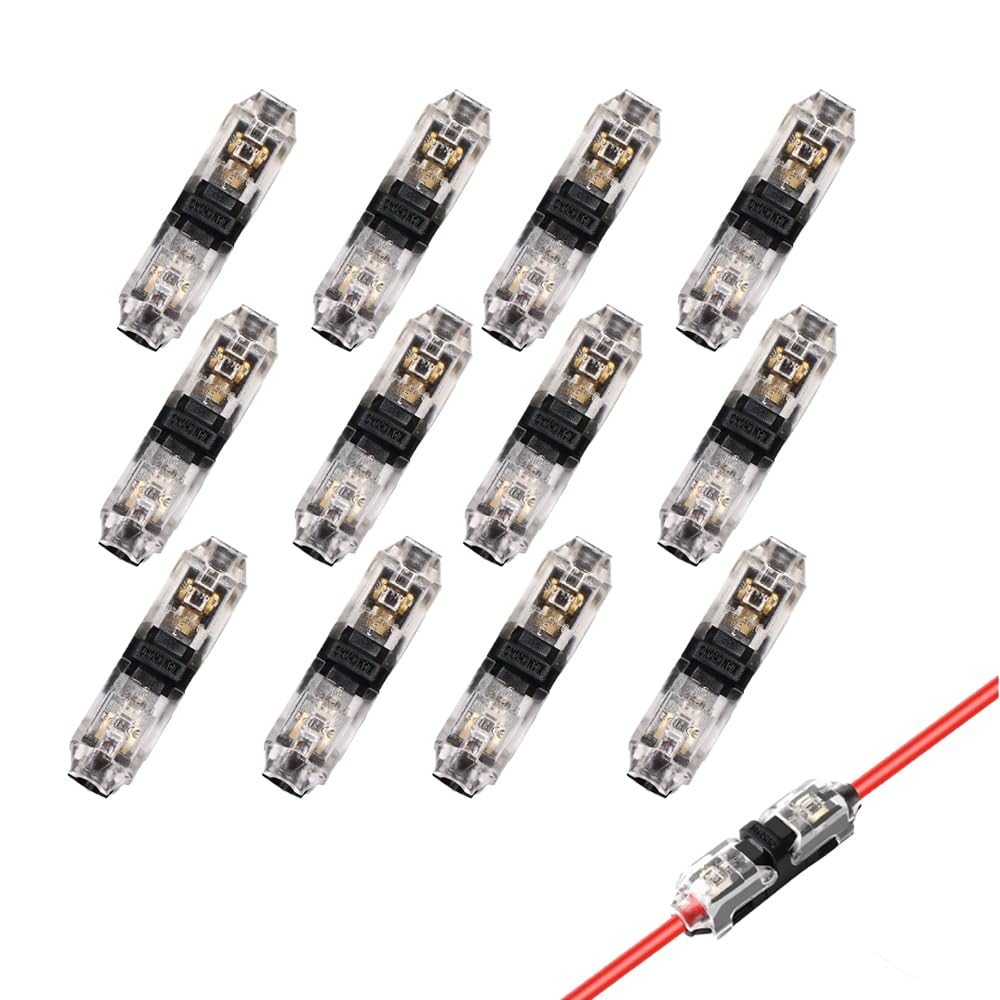QUANTALY 1 Pin Wiring Connector Set of 12 Wiring Branch