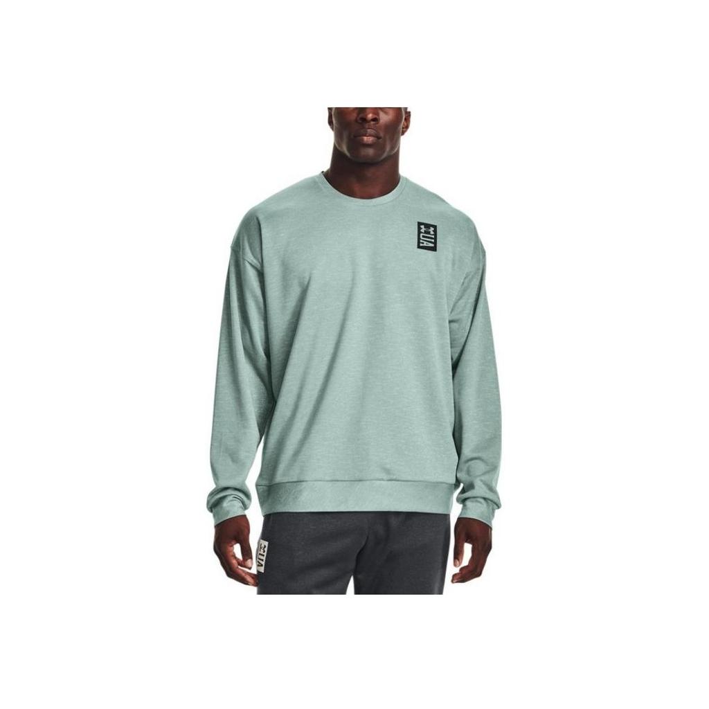 Under Armour Back Logo Printed Crew Neck Long Sleeve Sweatshirt Men Sweatshirt Green 1361757-781