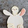 Bunnies Shape Cutting Dies Scrapbooking Stencils Carbon Steel Die Cut Templates for Card Making Packaging Decoration