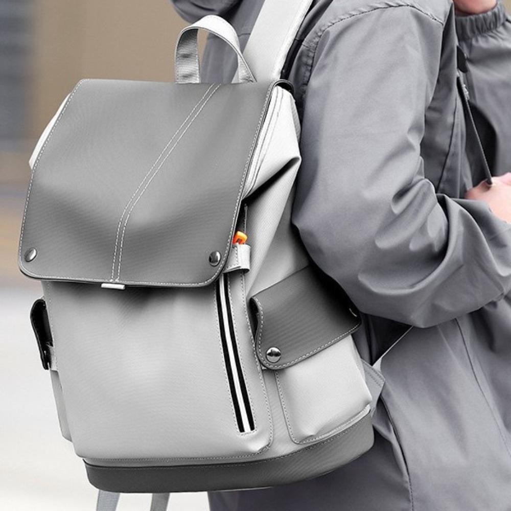 Modische lässige doppelte Schulter Rückentasche Herren Große Kapazität Wasserdicht Schultertasche Computertasche Kann angepasst werden Geschäftstasche Aufbewahrung
