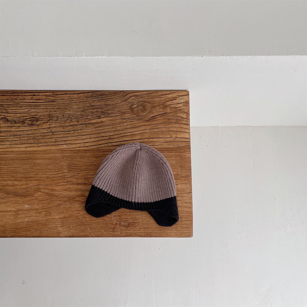 

Детская милая шапка для защиты ушей, осенняя корейская шапка в тон, детская вязаная шапка, детская шерстяная шапка, тренд