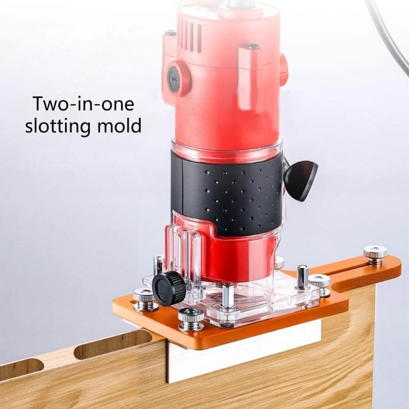 Heavy Duty Router Table Insert Slotting Plate Suitable For Woodworking Benches Precise Aluminum Mounting Bracket Holder