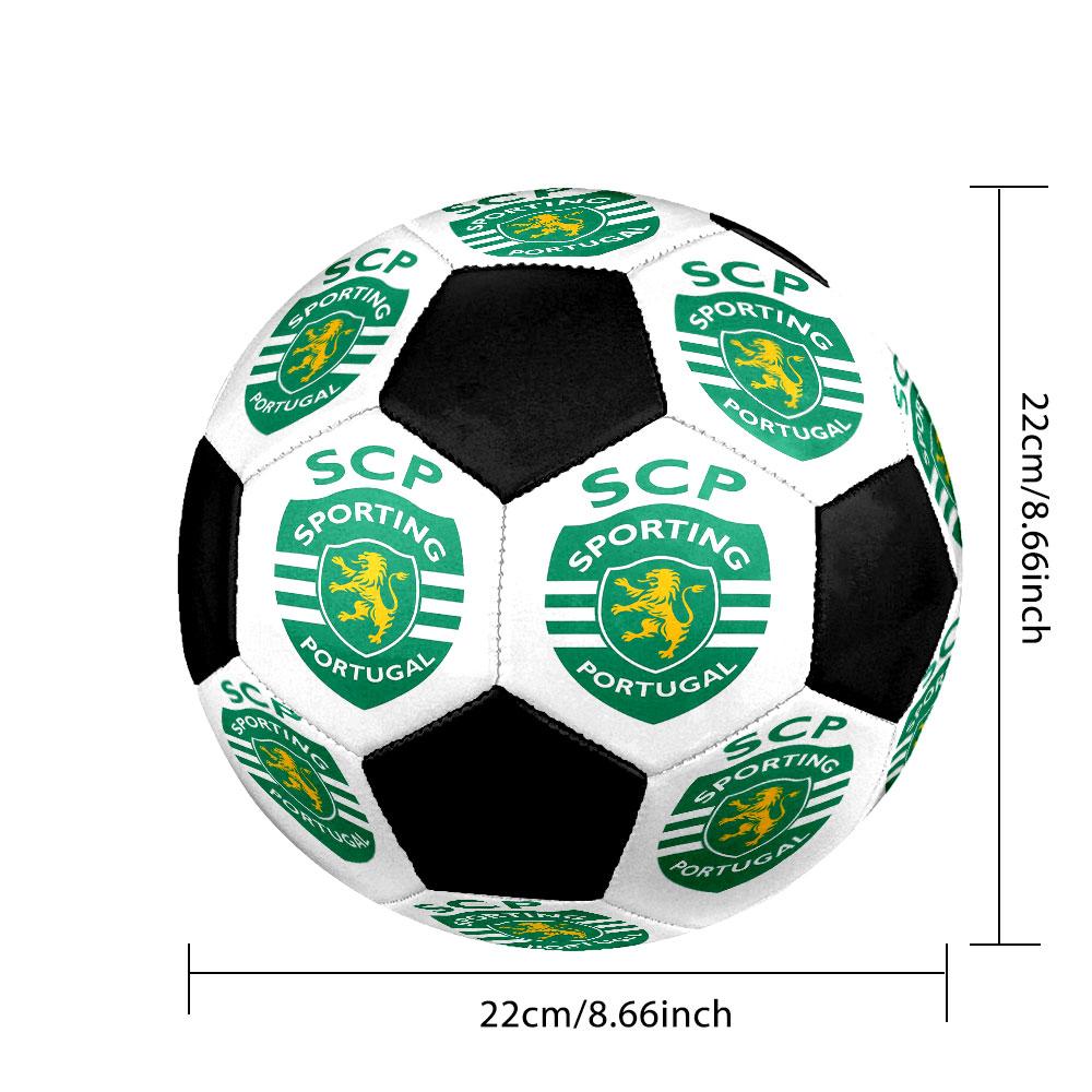 1pc Sporting CP Soccer Ball Size 5 Indoor Soccer Ball Fashion Colorful Backyard Game - Great For Sports Fans Gift HE56