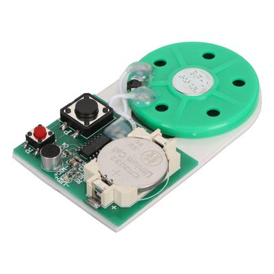 25 Sekunden Aufnahmemodul Professioneller Knopf DIY Soundchip-Modul mit doppelseitigem Klebstoff