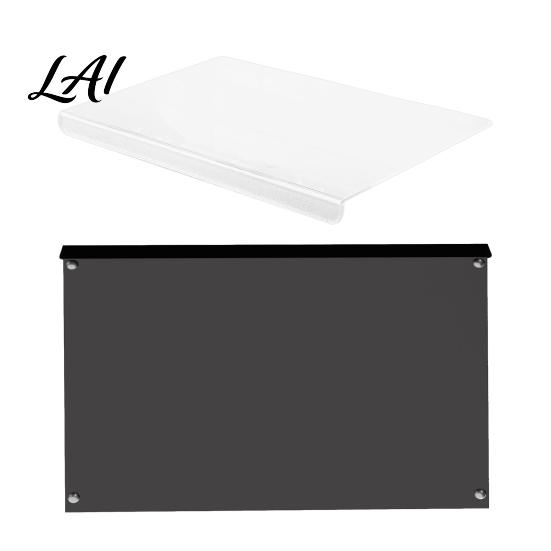 BPA Free Cutting Mat for Counter Board with Lip Durable Acrylic Non Slip Clear Countertop Protector Transparent Chopping Home Cooking Lip
