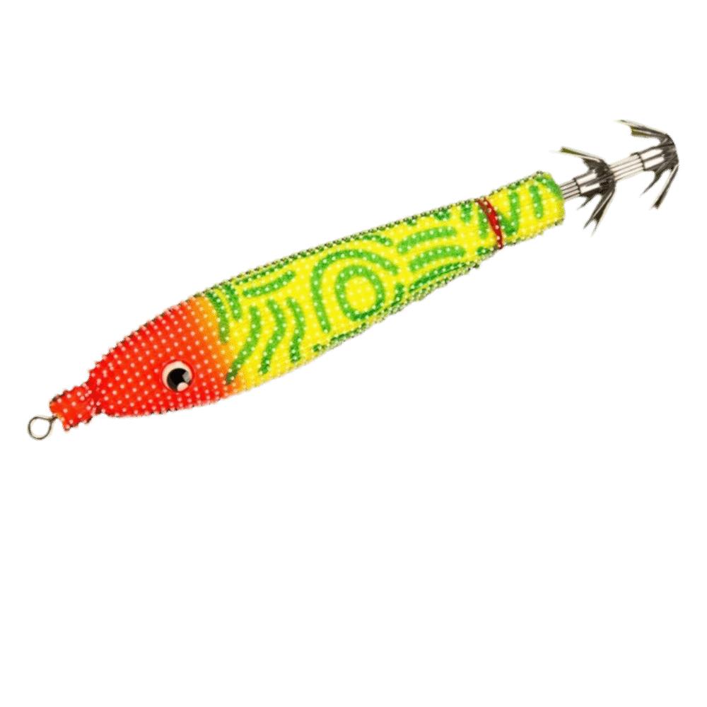 80mm Length Squid Jig Lure Luminous Design Artificial Squid Bait Egi Lure Bait For Cuttlefish Color A