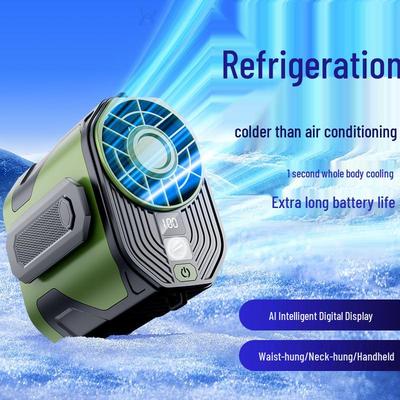 Portable USB Waist-Hanging Fan with Adjustable Speeds