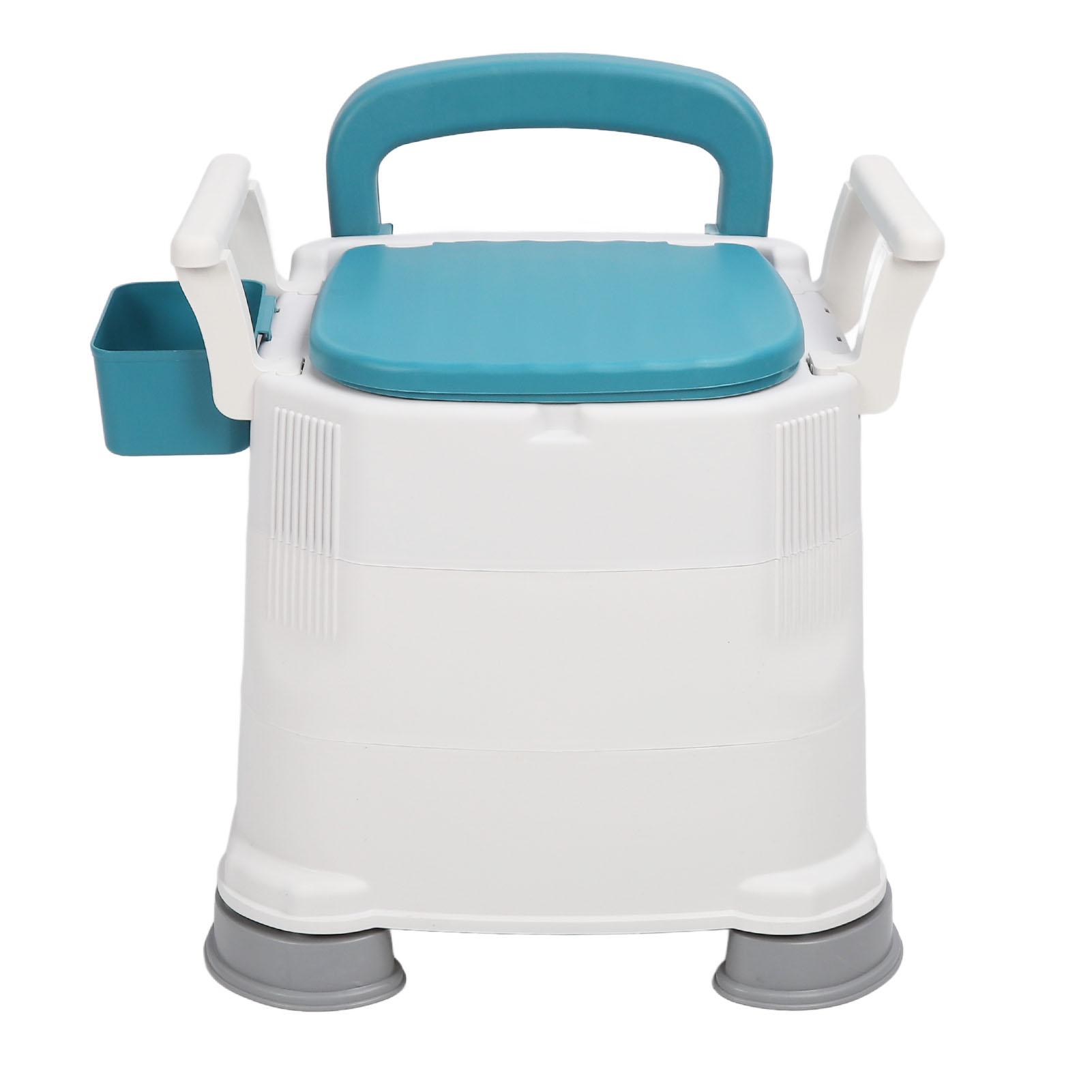 

Портативный туалет Съемный подлокотник Регулируемая высота Предотвращает скольжение PU Sest Прикроватный стул для туалета