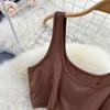 Two-Piece Suit Women's Summer Small Camisole High Waist Drawstring Slit Bag Hip Skirt