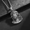 Stainless Steel Jesus Pendant Necklace for Men Religious Jewelry