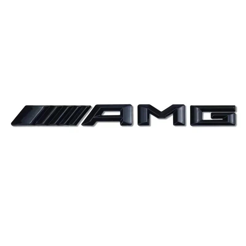 

Hot 2025 For AMG W124 2025 GLC GLK Hot Hot For AMG Car For Mercedes benz AMG Metal Car 3d Rear Letter Emblem Trunk Sticker for M чёрный